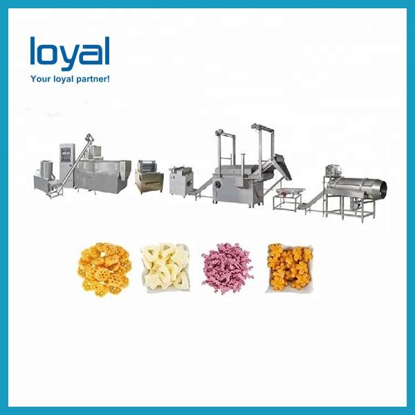 Industrial Puffed Rice Cake Machine , High Capacity Corn Flakes Production Line